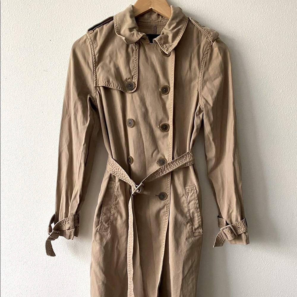 J Crew trench coat size 0